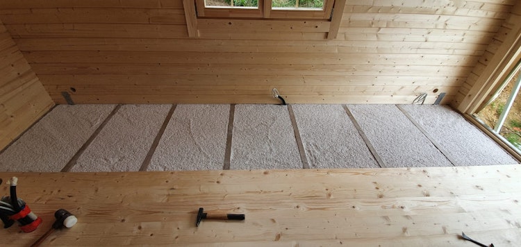 Fußboden Dämmungspaket für Gartenhäuser/Saunahäuser von 18-21 m² Innenfläche